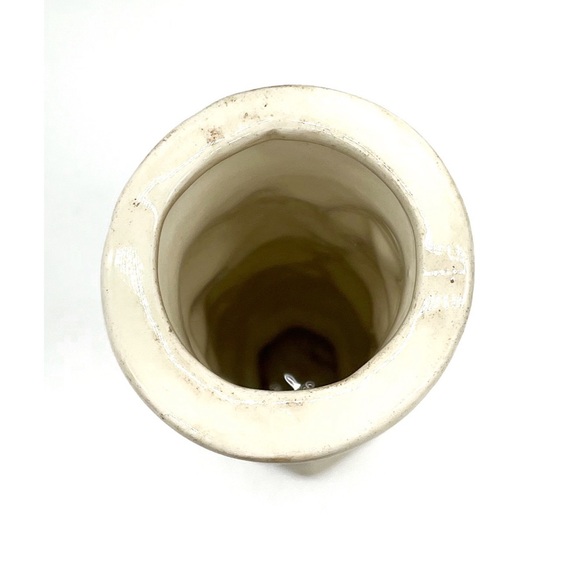 Vintage MCM Ceramic Fruit Stack Majolica Bottle Vase Pottery Art - Picture 2 of 4